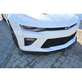 Накладка сплиттер на передний бампер Вар3 на Chevrolet Camaro VI 2SS